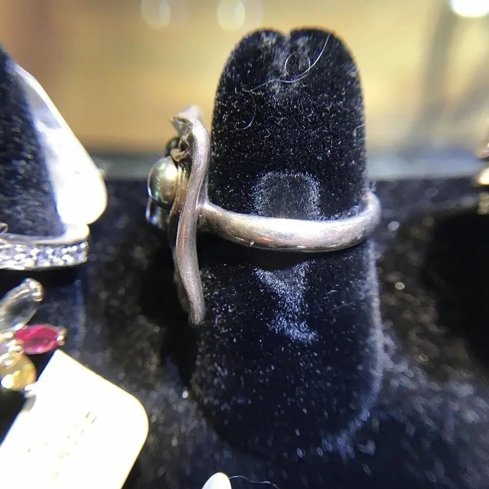 Robson Jewelers Ring Sz6.5 Silver/Pearls 925 NWT (All Stones Simulated)